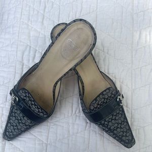 Coach Clothe Kitten Heels size 9.5